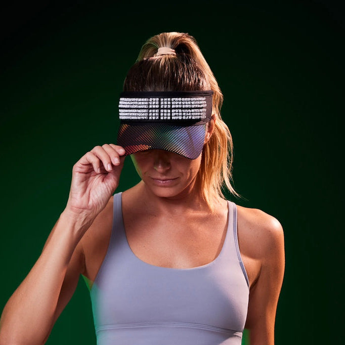 VISOR W/ 20 COOLING PIECES